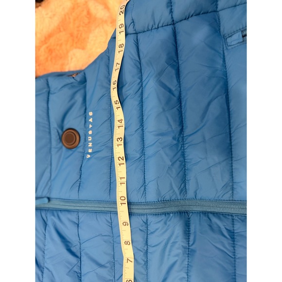 VENUSTAS Mens Heated Vest Blue Puffer Quilted Padded Full Zip XL - Picture 5 of 8